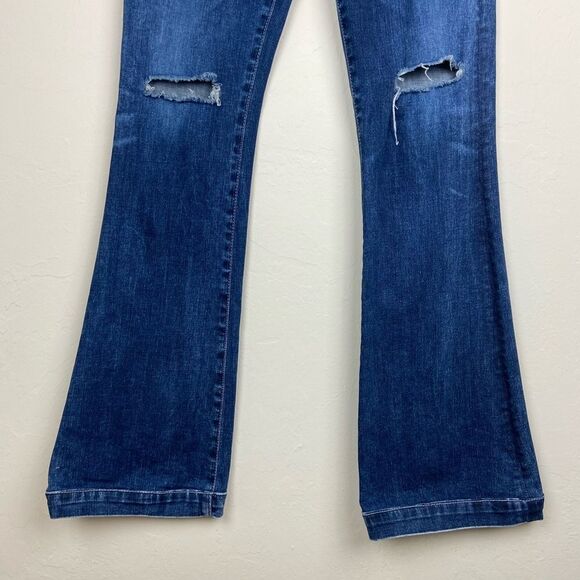 AG ‘The Janis’ Lightly Distressed High-Rise Flare Jeans - Picture 5 of 8
